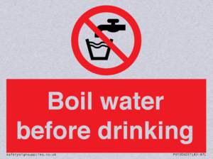 Boil water before drinking